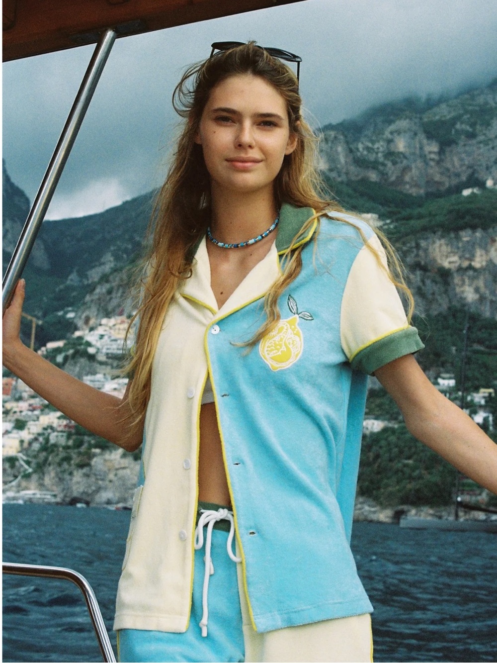NWT Tombolo ‘Le Sirenuse' Limoncello Cabana (Color Block) - S unisex